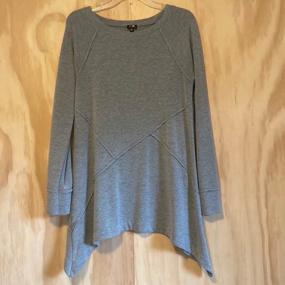 Cable & Gauge Tops Cable Gauge Flyaway Asymmetrical Top Tunic